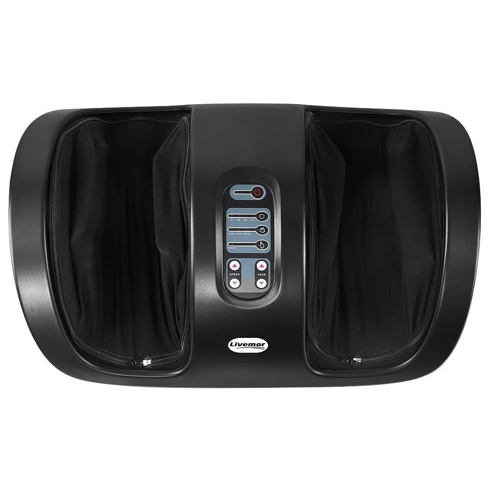 Foot Massager Shiatsu Massagers Electric Roller Kneading Leg Black By Livemor