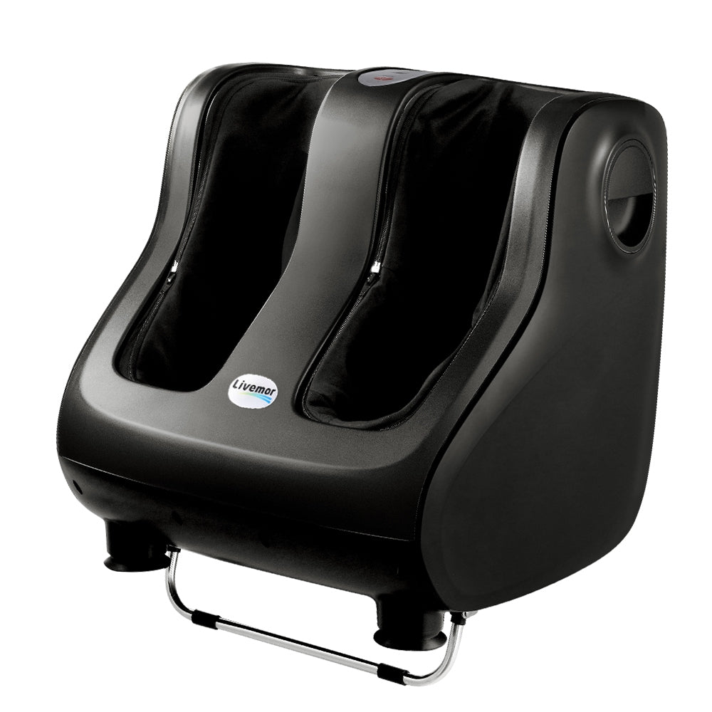Foot Massager Shiatsu Massagers Electric Roller Calf Leg Kneading Black By Livemor