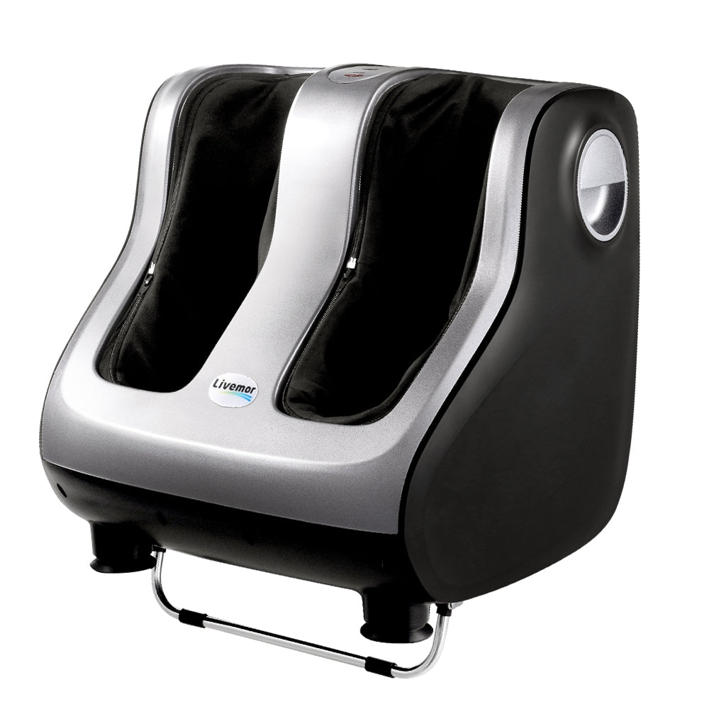 Foot Massager Shiatsu Massagers Electric Roller Calf Leg Kneading Silver By Livemor