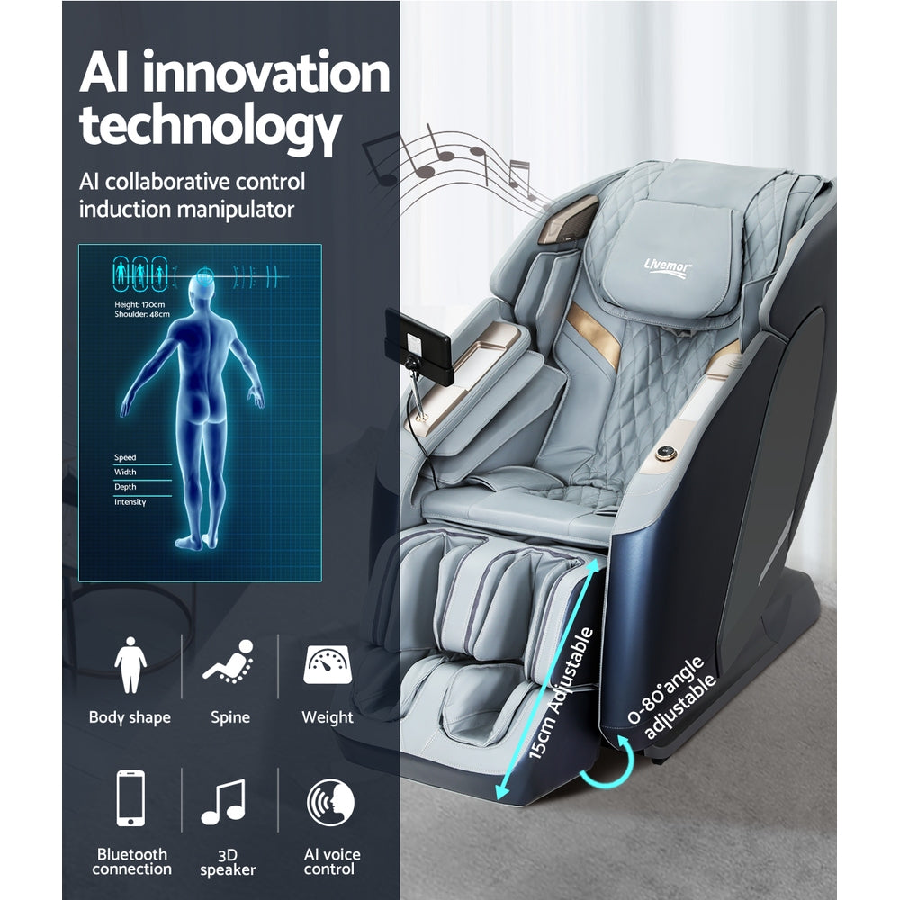 4D Massage Chair Electric Recliner Double Core Mechanism Massager Melisa By Livemor