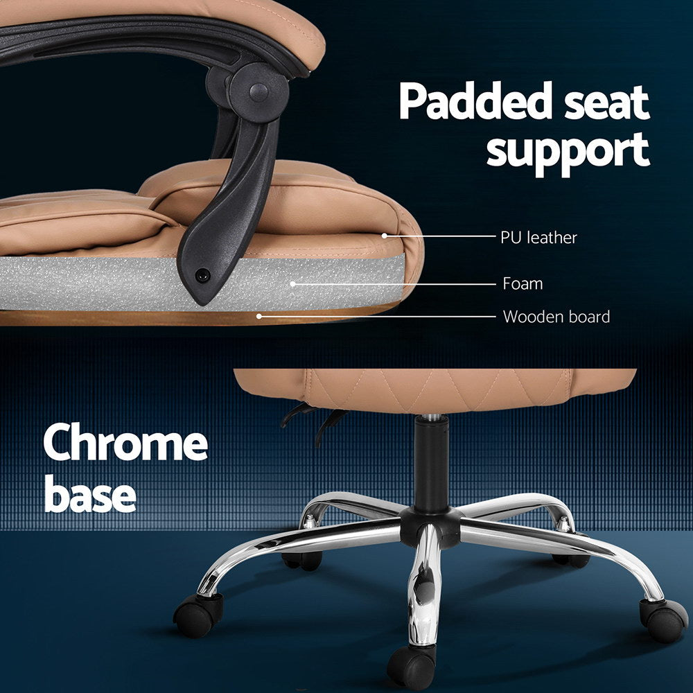 Massage Office Chair Computer Chairs High Back By Artiss