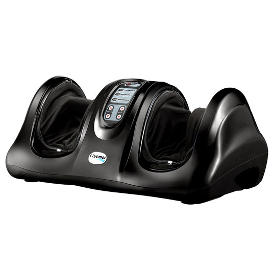 Foot Massager Shiatsu Massagers Electric Remote Roller Kneading Black By Livemor