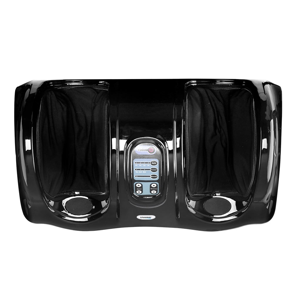 Foot Massager Shiatsu Massagers Electric Remote Roller Kneading Black By Livemor