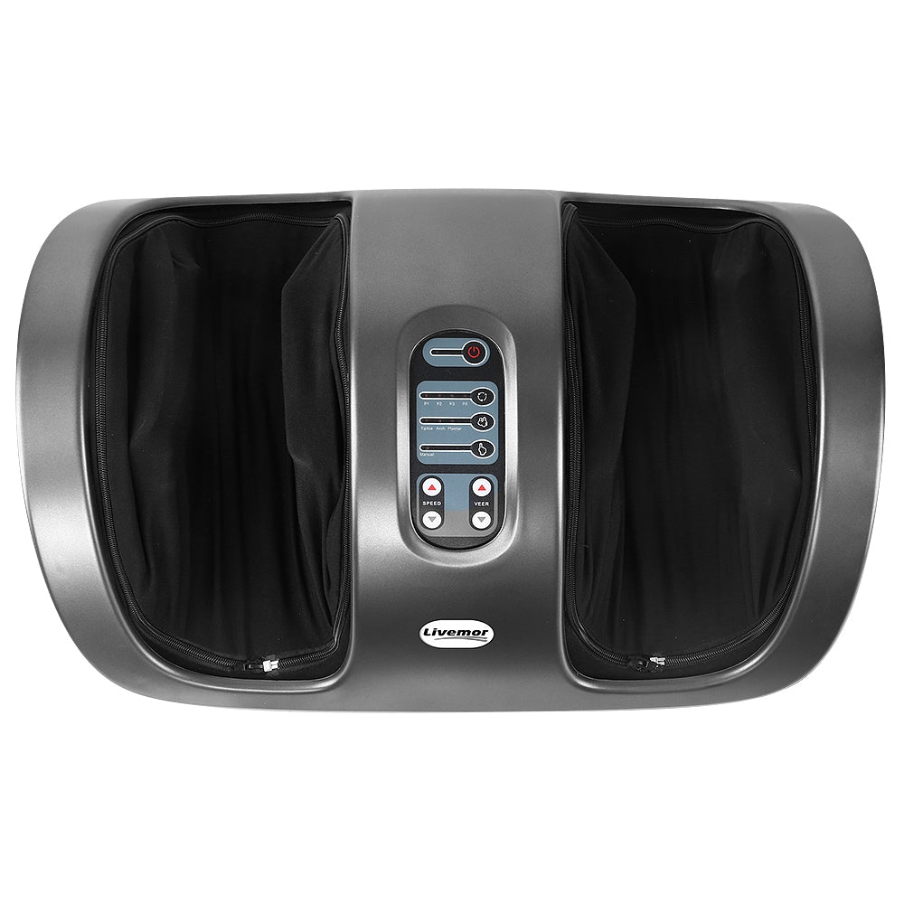 Foot Massager Shiatsu Massagers Electric Roller Kneading Calf Leg Grey By Livemor