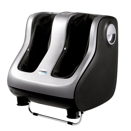 Foot Massager Shiatsu Massagers Electric Roller Calf Leg Kneading Silver By Livemor