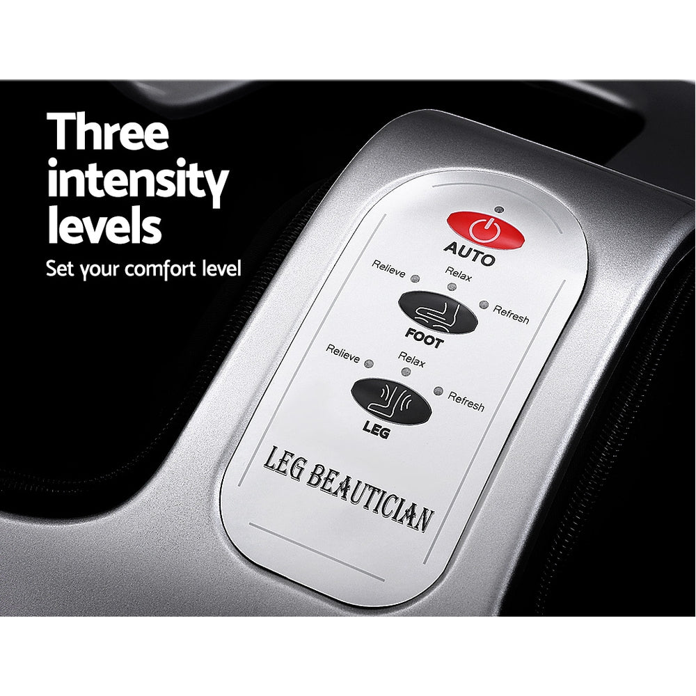 Foot Massager Shiatsu Massagers Electric Roller Calf Leg Kneading Silver By Livemor