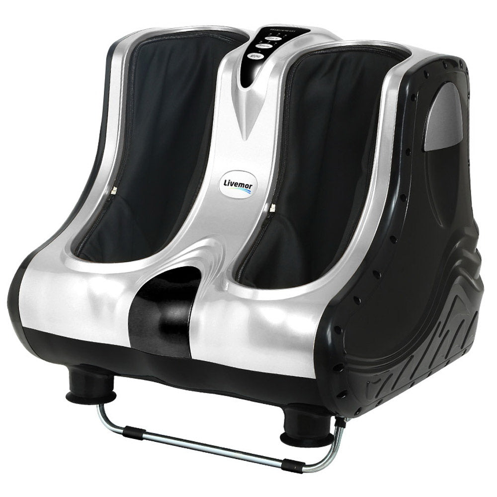 Foot Massager Massagers Shiatsu Electric Roller Ankle Calf Leg Kneading Silver By Livemor