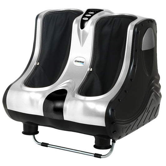 Foot Massager Massagers Shiatsu Electric Roller Ankle Calf Leg Kneading Silver By Livemor