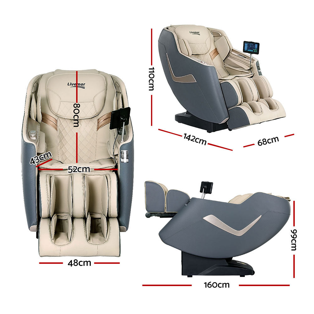 Massage Chair Electric Recliner Home Massager 3D Opal By Livemor