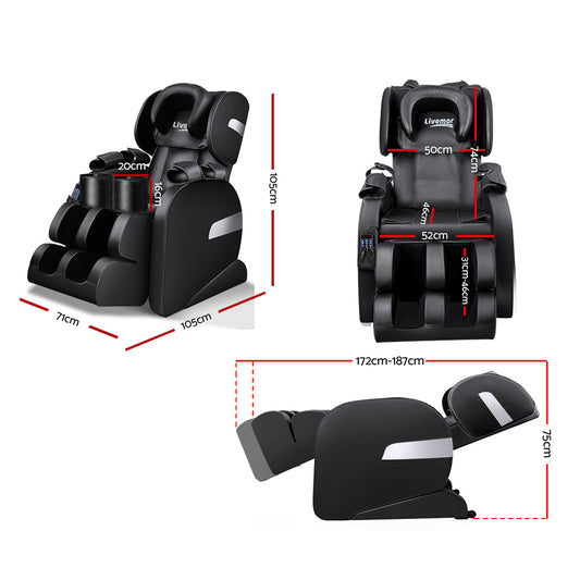 Massage Chair Electric Recliner 22 Nodes Massager Belmue By Livemor