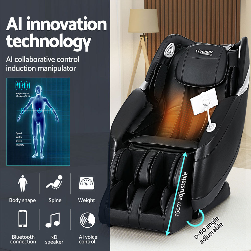 Massage Chair Electric Recliner Home 3D Massager Flynn By Livemor