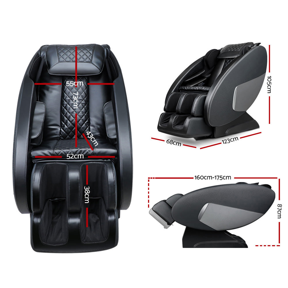 Massage Chair Electric Recliner Massager Black Ellmue By Livemor