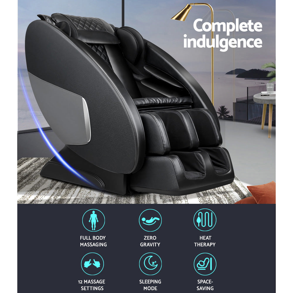 Massage Chair Electric Recliner Massager Black Ellmue By Livemor