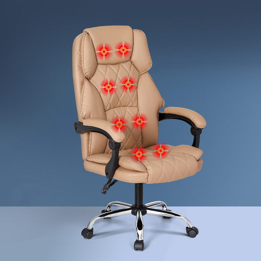 Massage Office Chair Computer Chairs High Back By Artiss